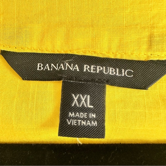 Banana Republic Yellow Balloon Sleeve Wrap Top XXL - Picture 4 of 8